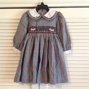 Carriage Boutique smocked scotty dog dress 2t